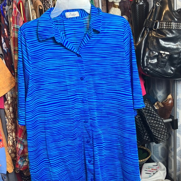 Lady Gottex swim cover tunic top Tag says L but fits 2X too. - Picture 1 of 6